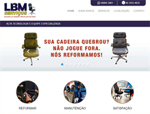Tablet Screenshot of lbmservicos.com